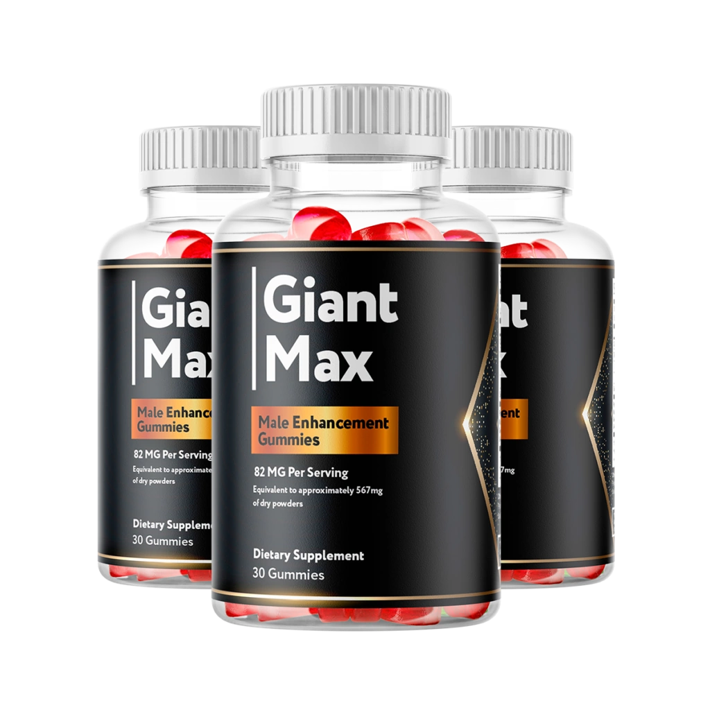 Giant Max 3-bottle most popular pack — 90-day male performance supplement supply with 5 free digital bonuses and free US shipping