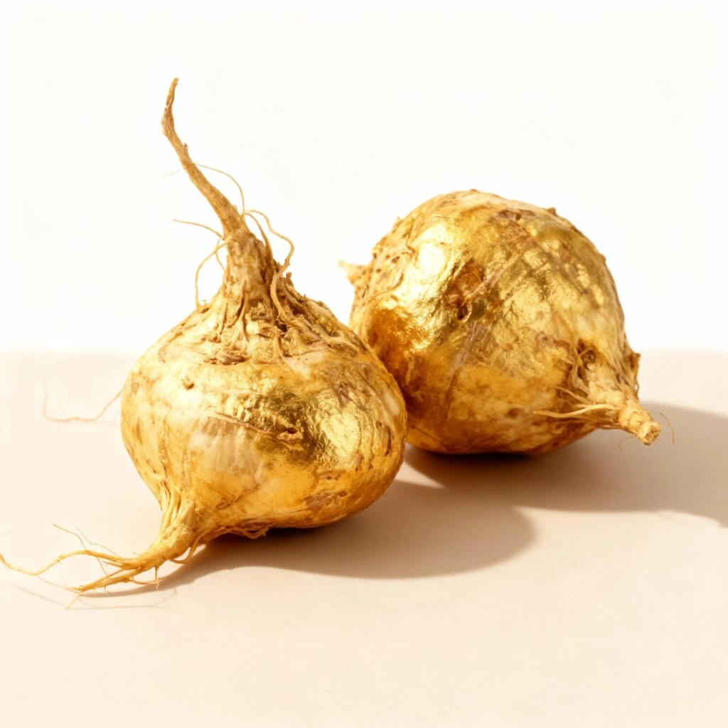 Golden Peruvian Maca root — Incan superfood botanical in Giant Max for hormonal balance, testosterone, energy, and stamina