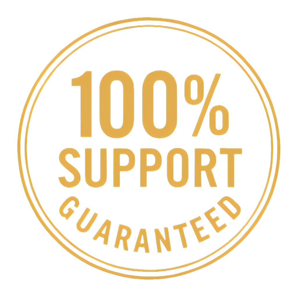 Giant Max 60-day 100% satisfaction guarantee seal with full customer support — complete risk-free purchase protection