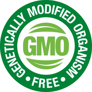 Non-GMO free badge — Giant Max natural male supplement uses only non-genetically-modified botanical sources